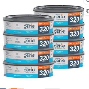 Diaper Genie Essentials round refills. Unscented   NEW